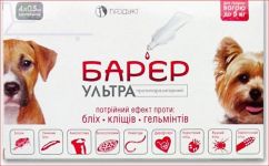 Бар'єр Ультра краплі для собак від 5 кг №4 ц
