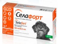 Селафорт для собак 5-10 кг, 1 пипетка, KRKA аналог стронгхолд