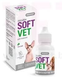 Лосьйон PROVET SoftVet для гігієни вух кішок та собак 15 мл