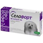 СЕЛАФОРТ (SELAFORT) КАПЛИ ОТ БЛОХ КЛЕЩЕЙ И ГЕЛЬМИНТОВ ДЛЯ СОБАК ВЕСОМ 2.6-5 КГ 1 ПИПЕТКА KRKA  