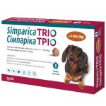 Simparica TRIO (Симпарика ТРИО) таблетки от блох, клещей и гельминтов для собак от 5 до 10 кг,цена за 3 таблетки