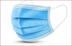 Маска медицинская защитная\голубой.черный цвет