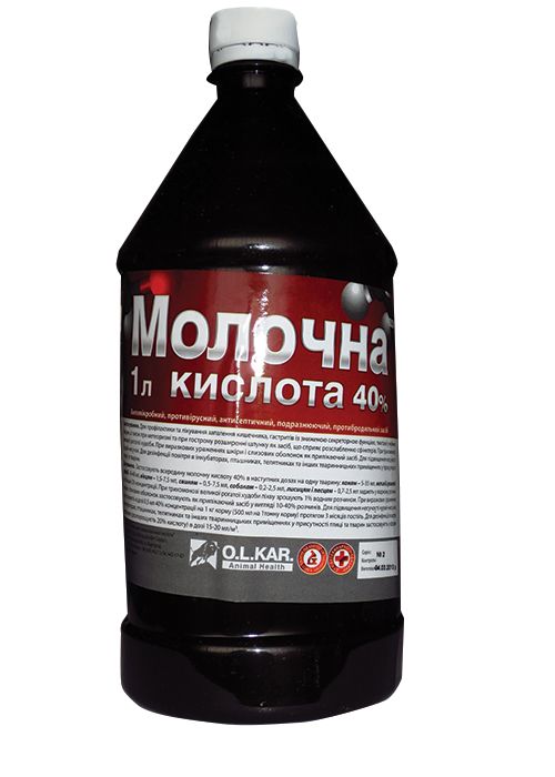 Молочная кислота 40% 1 л Олкар